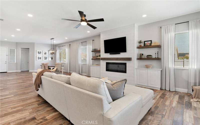 Living Room with Fireplace