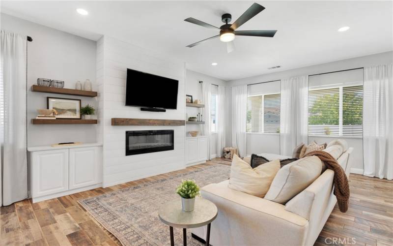 Living Room with Fireplace