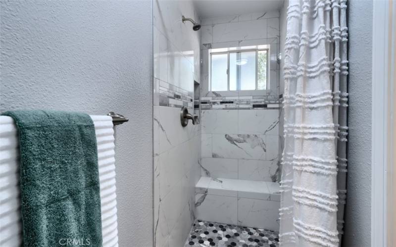 Beautiful Quartz Custom Shower.