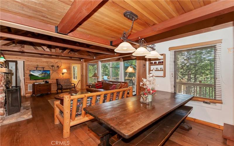 Dining area to Living Room