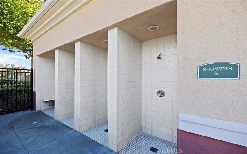 Pool Area Showers