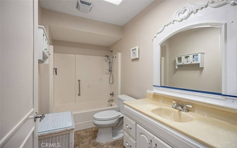 Bathroom includes shower tub and has had upgrades over the years.