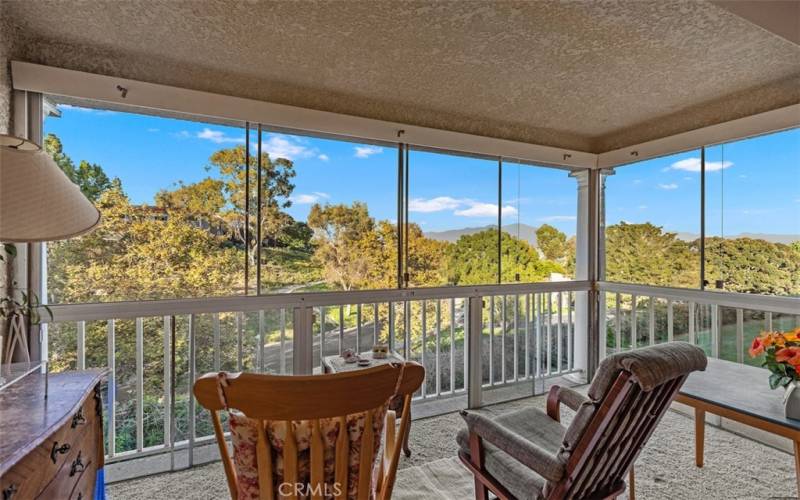 GORGEOUS VIEW! 

Enclosed balcony extends from the dining area.