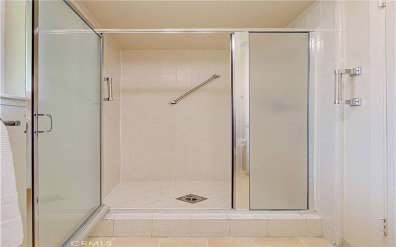 Stall shower in the Master Bathroom.