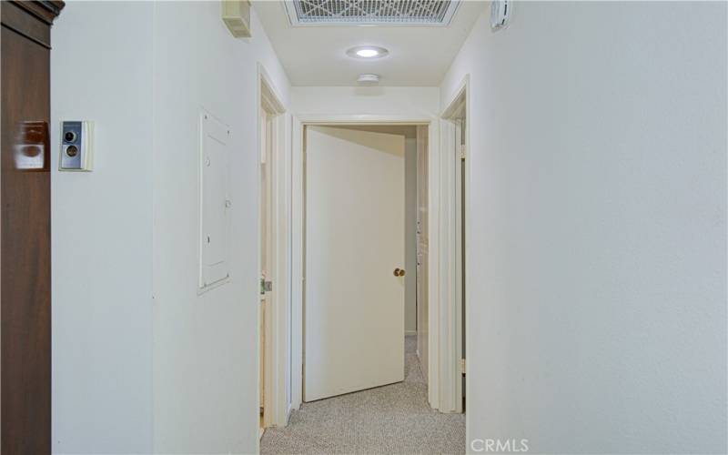 Hallway leading to the bedrooms.