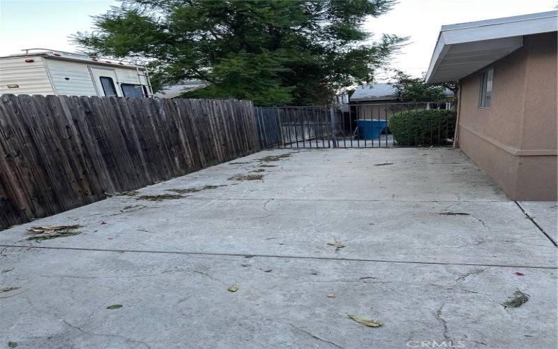 Back yard patio