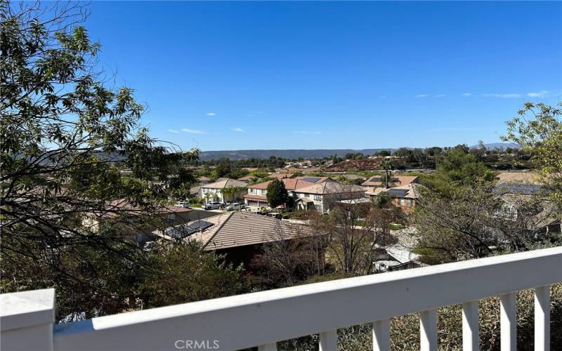 Westerly view from yard