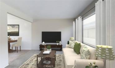 Family Room-Virtually staged