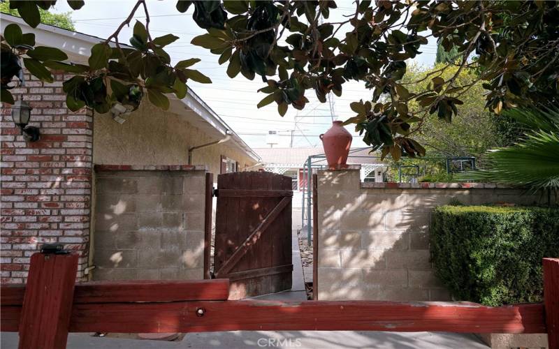 Entrance to private courtyard