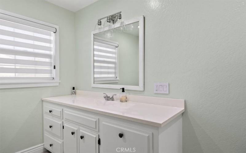 Hallway bathroom vanity