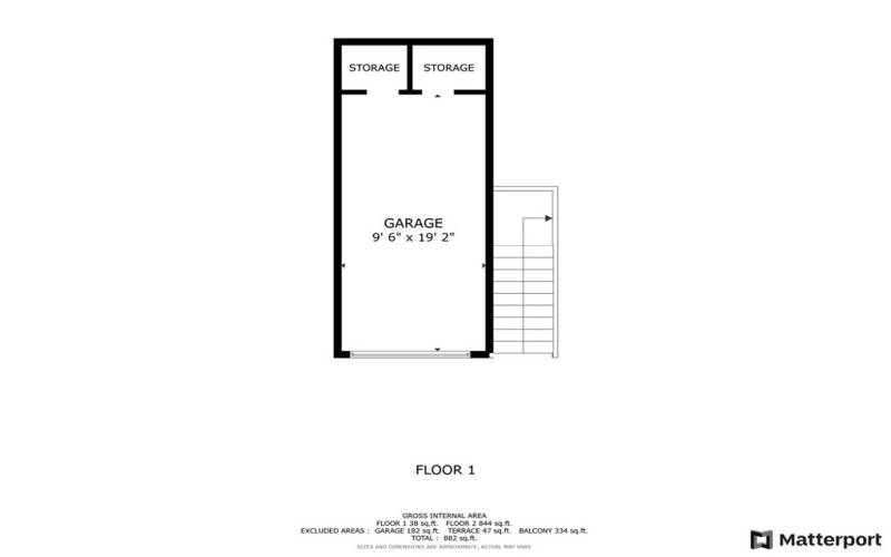 Garage - Ground Level Floorplan