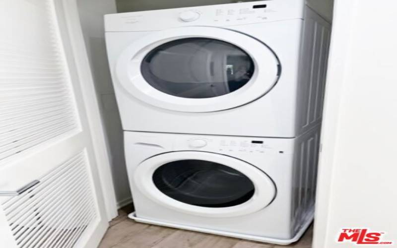 Washer and Dryer inside