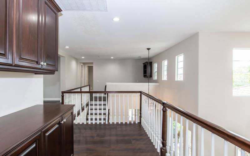 Upstairs Hallway + Linen Cabinet