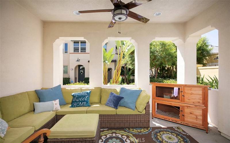 Enclosed patio off bedroom #1.