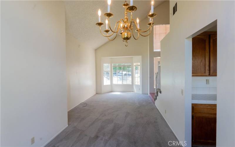 Dining room to living room view