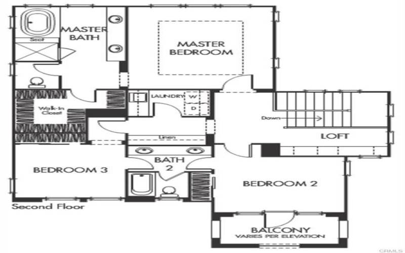 Floor plan: second floor.