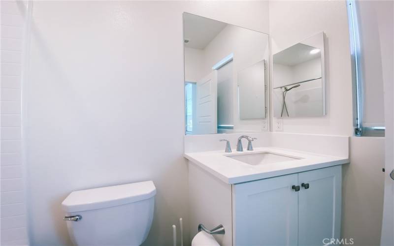 Bedroom on the third floor has an ensuite bathroom.