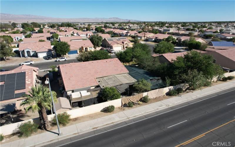 Aerial View, Back side of Home