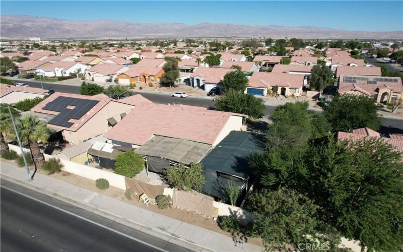 Aerial View, Back side of Home