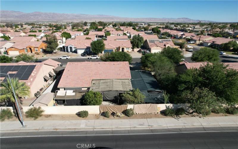 Aerial View, Back side of Home