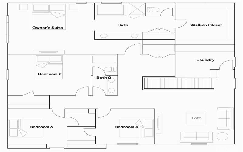 Residence 3 - Level 2 Floorplan