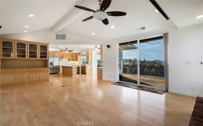 Family Room Open to Kitchen