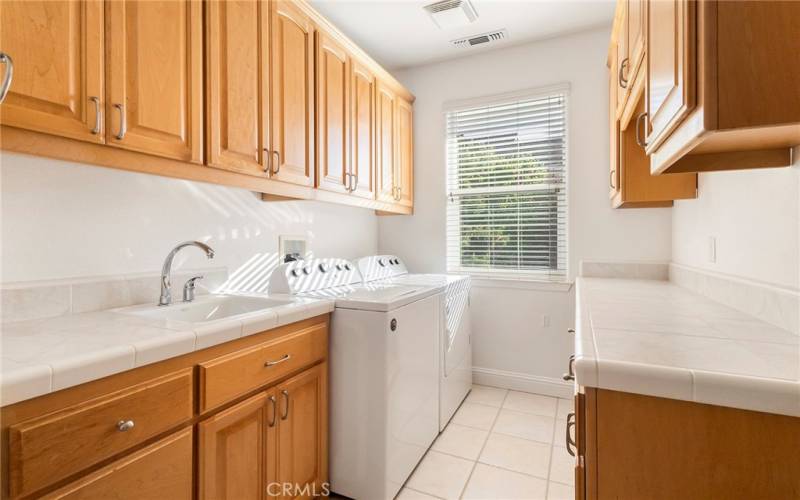 Spacious Laundry Room.