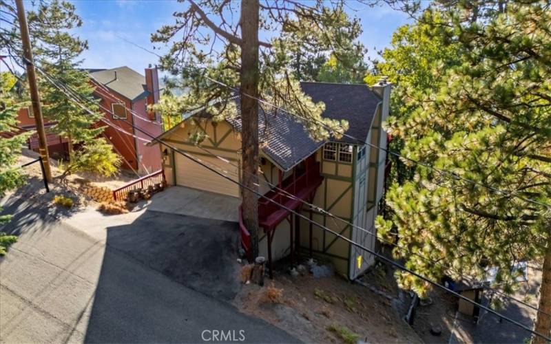 Aerial view front of home.