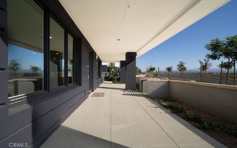 Spacious covered front porch