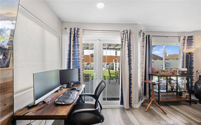 French Doors to outdoor patio