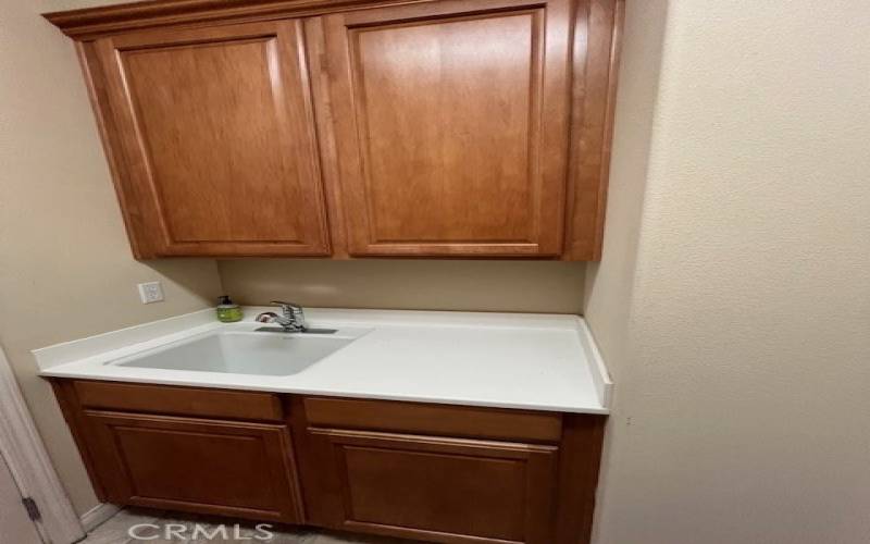 Sink in laundry room