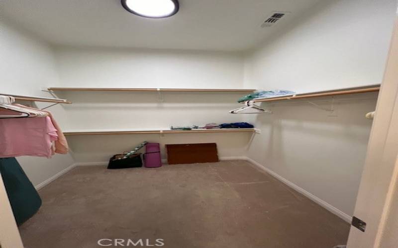 walk in closet in Main bedroom