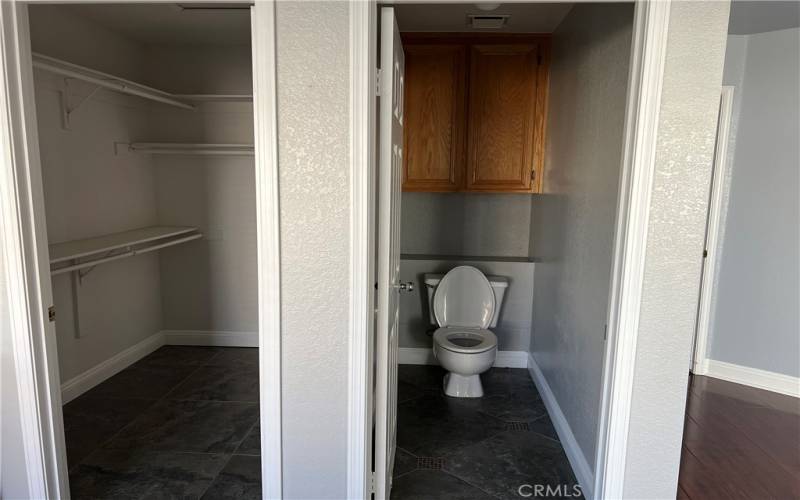 Walk-in Closet and Private Water Closet