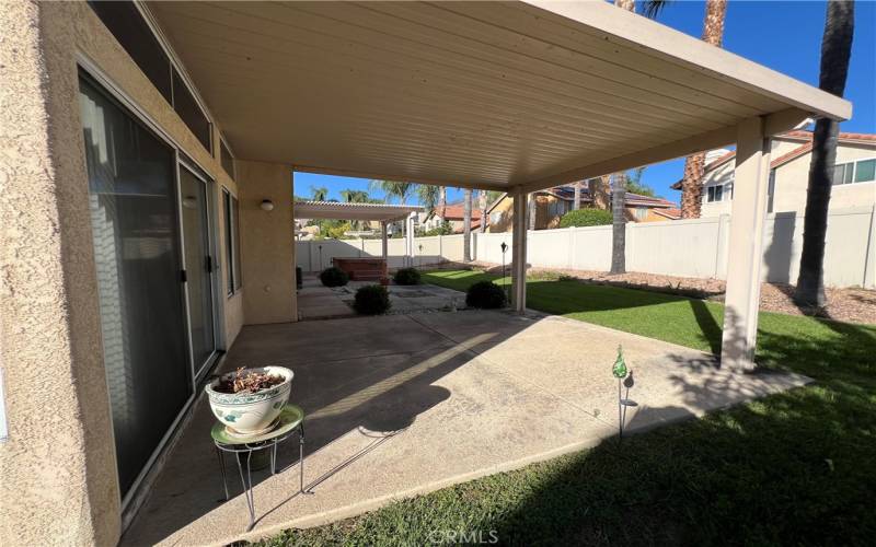 Backyard with Covered Patio