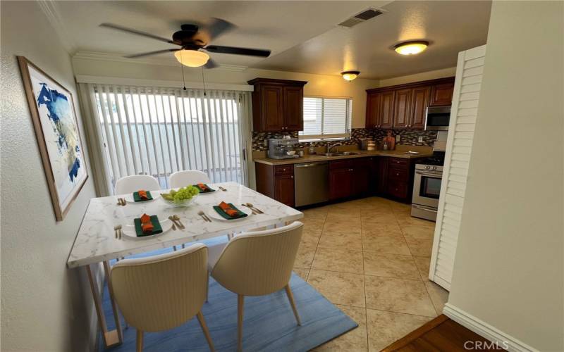 Dining Area and Kitchen (Virtual Staging)