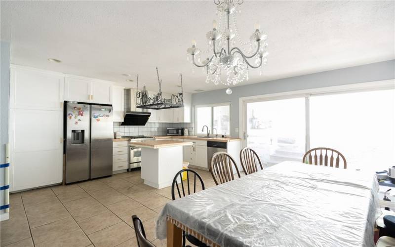 Family Room and Kitchen