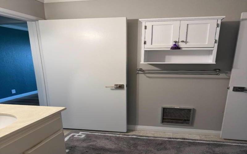 Bathroom connected to 2nd bedroom plus access from living room