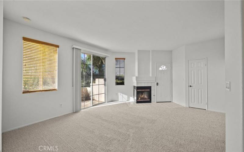 Patio door from living room.