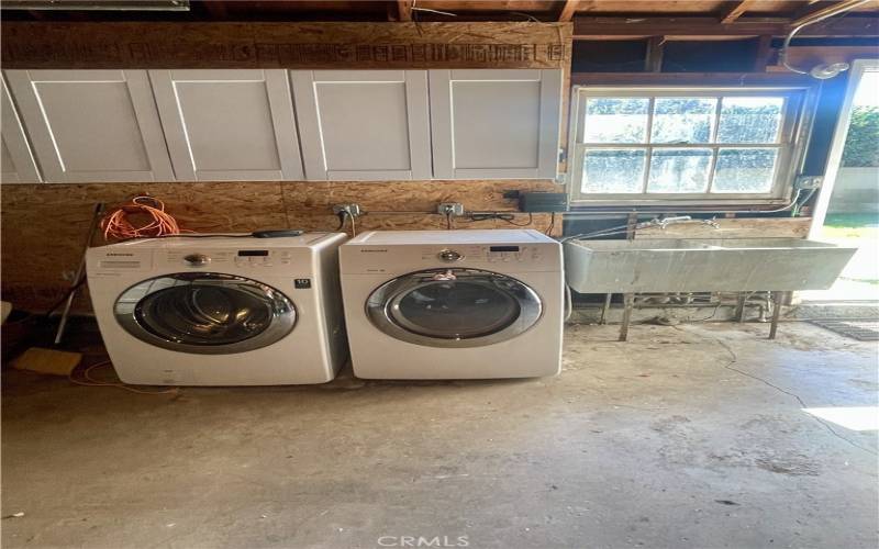 Washer and Dryer in Garage