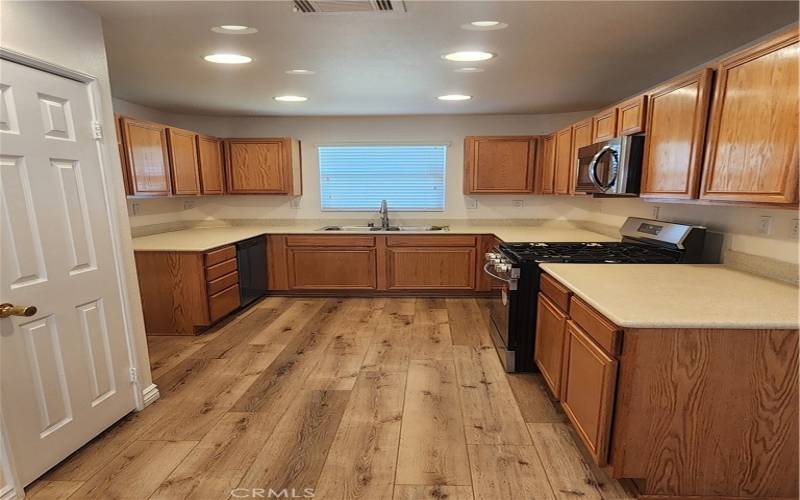 Kitchen, view from living room