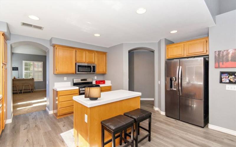 Kitchen with views into the formal areas