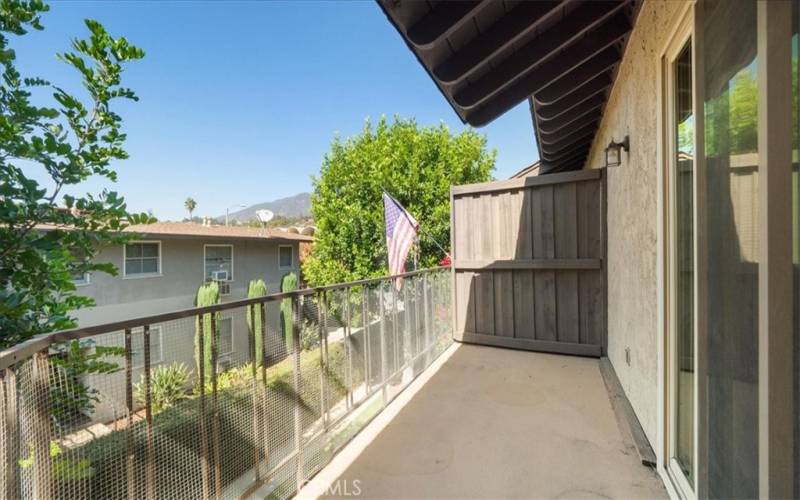 Second floor balcony