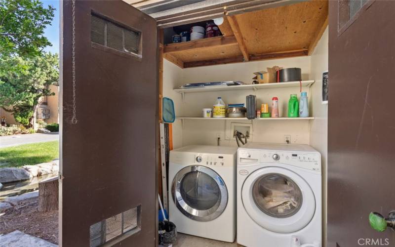 Laundry outside of front door