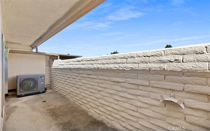 Patio off primary bedroom.