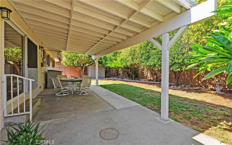 large covered patio cover , could be converted to patio room