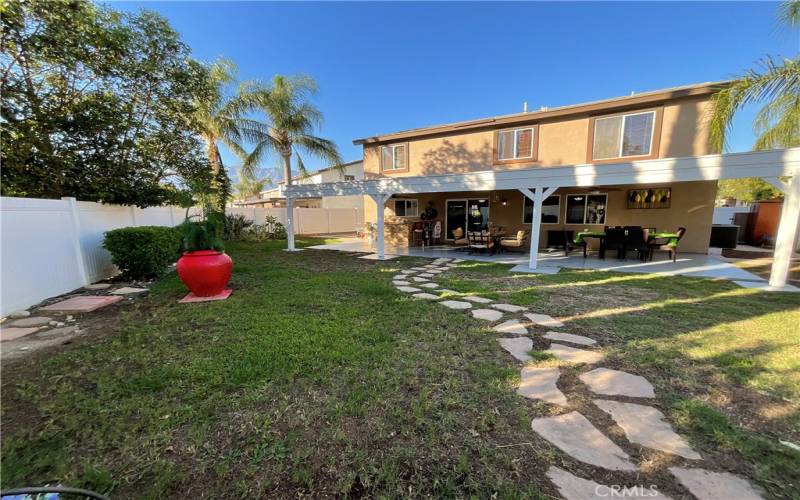 rear yard view  and patio