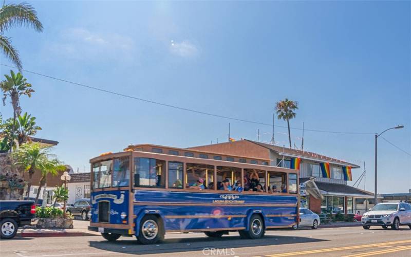 Laguna Beach Trolley.