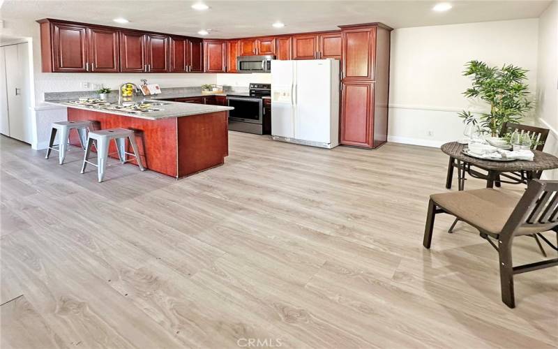 Remodeled kitchen with new applicances