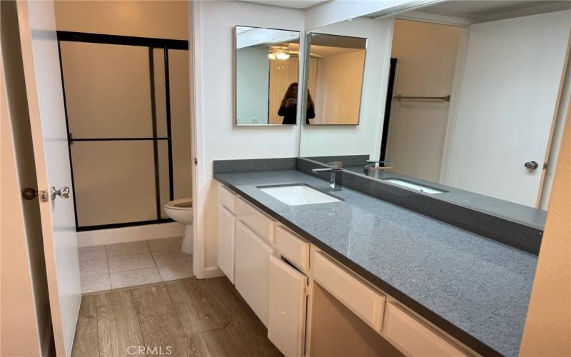 Primary Bathroom & vanity area