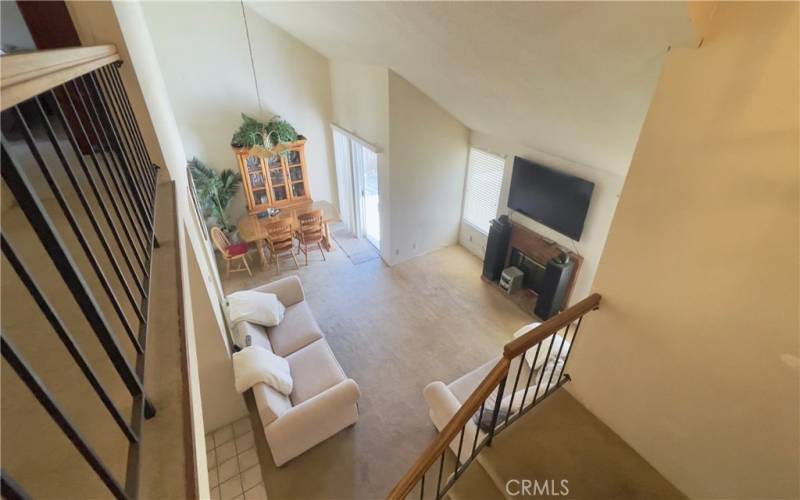 LIVINGROOM VIEW WITH VAULTED.